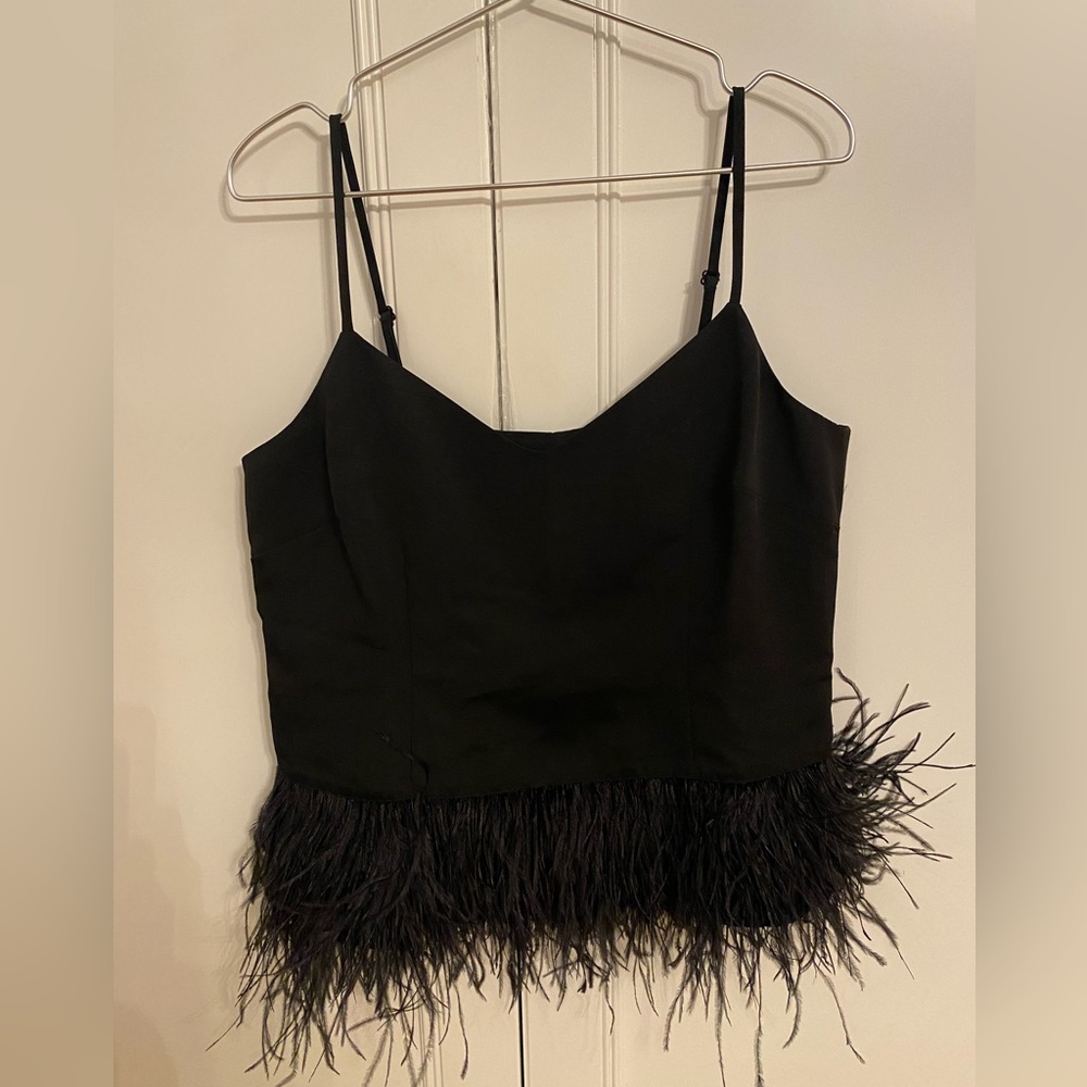 Sail to Sable — Black Top with feather bottom